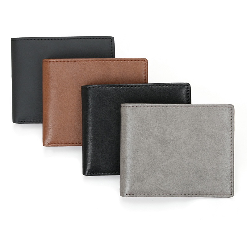 กระเป๋าสตางค์ หนังวัวแท้ สไตล์วินเทจ สําหรับผู้ชาย