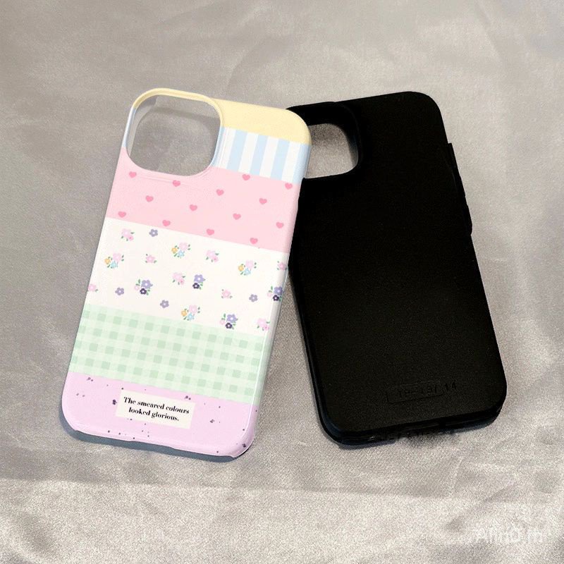 เคสโทรศัพท์มือถือ ฟิล์มสองชั้น กันกระแทก ลายวาฟเฟิล ตาราง สองชั้น สไตล์เกาหลี สําหรับ iPhone 7 8 Plus x xs xr xsmax 11 12 13 14 15 pro max โทรศัพท์มือถือ 4WG