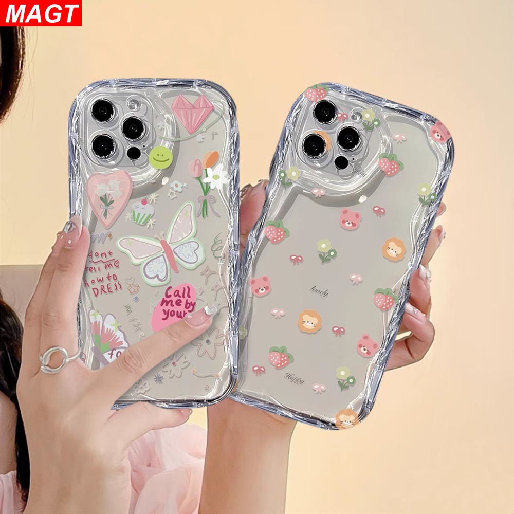เคสโทรศัพท์มือถือแบบนิ่ม โปร่งแสง ลายผีเสื้อ สําหรับ VIVO Y17S Y27 Y36 Y56 Y02 Y02T Y16 Y22S Y15S Y15A Y01 Y21 Y12S Y12A Y12 Y15 Y17 Y19 Y91C Y30i Y50 Y33S Y51 Y31