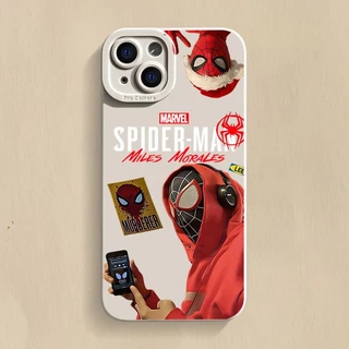 Centechia เคสใส แบบนิ่ม ลายสไปเดอร์แมน กันตก สําหรับ IPhone11 12 13 14 15 Pro MAX IPhone X XR XS MAX SE IPhone 7 Plus 8 Plus