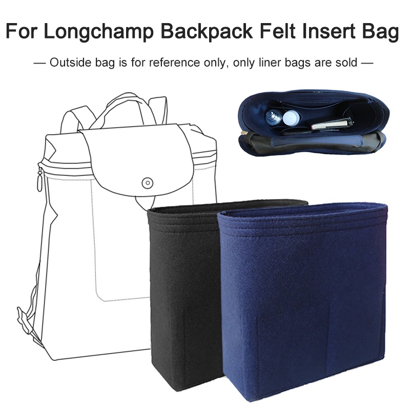 LONGCHAMP ใหม่ กระเป๋าเป้สะพายหลัง กระเป๋าถือ แบบนิ่ม สําหรับจัดระเบียบ