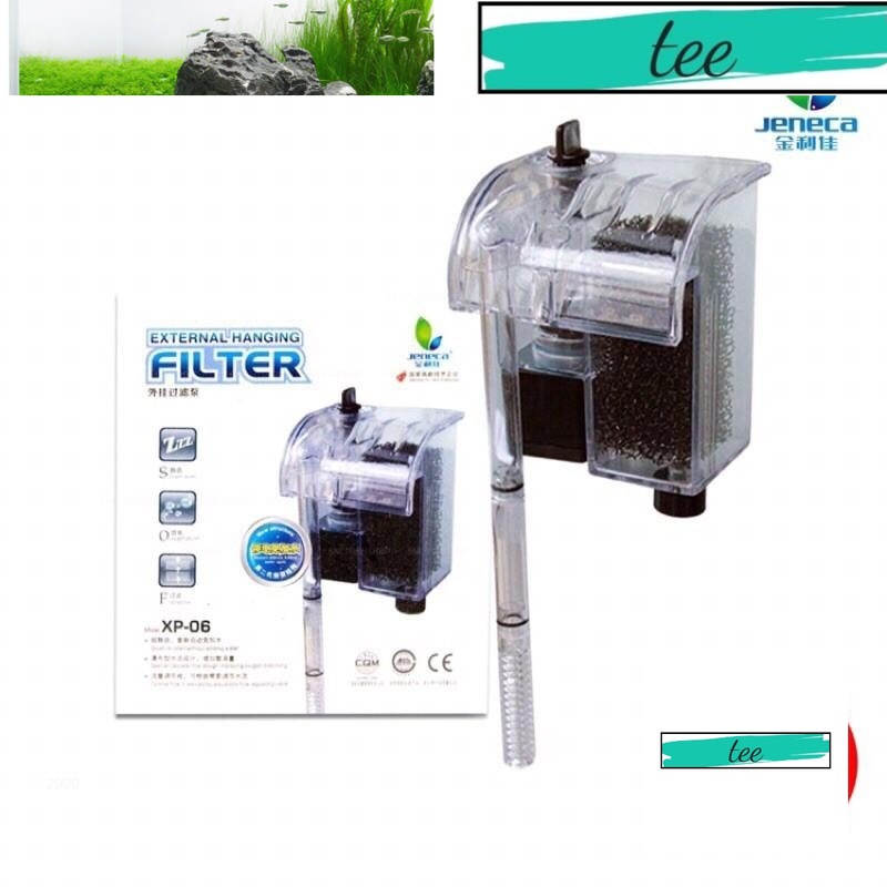 ตัวกรองน้ําตกสําหรับพิพิธภัณฑ์สัตว์น้ําและตู้ปลาขนาดเล็ก JENECA XP 03 - XP 06 (พร้อมกรอง Scum) (QA)