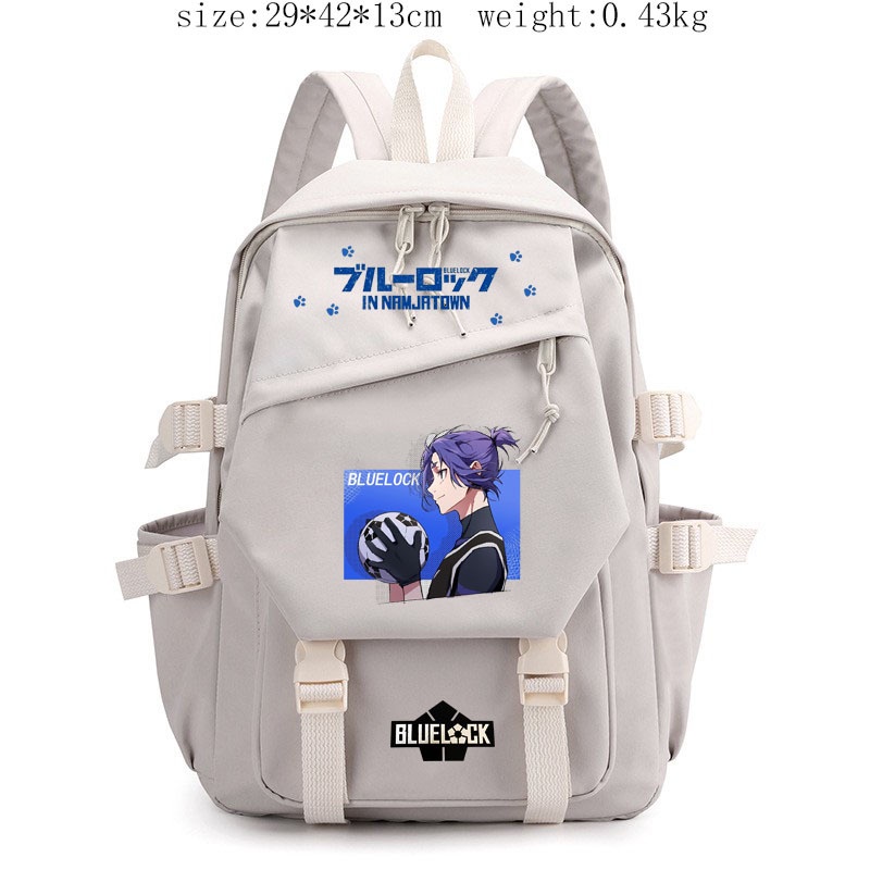 กระเป๋าเป้สะพายหลัง ลายการ์ตูนแอนิเมชั่น BLUE LOCK น่ารัก สองมิติ สไตล์ญี่ปุ่น สําหรับใส่คอมพิวเตอร์ นักเรียน