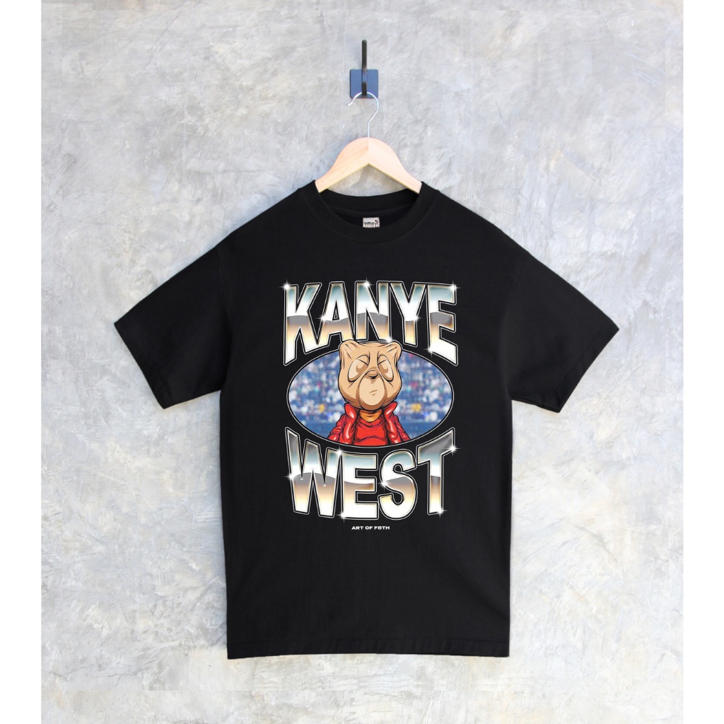 ร้อน a ใหม่ พร้อมส่ง !! เสื้อยืด คอฟิต เสื้อยืดพิมพ์ลาย นักร้อง Kanye West S M L XLS-5XL