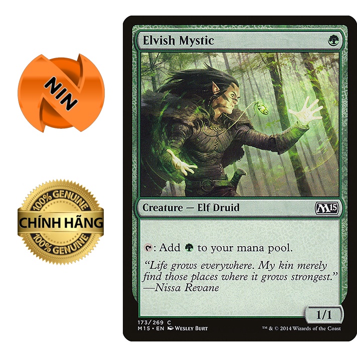 การ์ด - Magic the Gathering - Core Set 2015 - Elvish Mystic