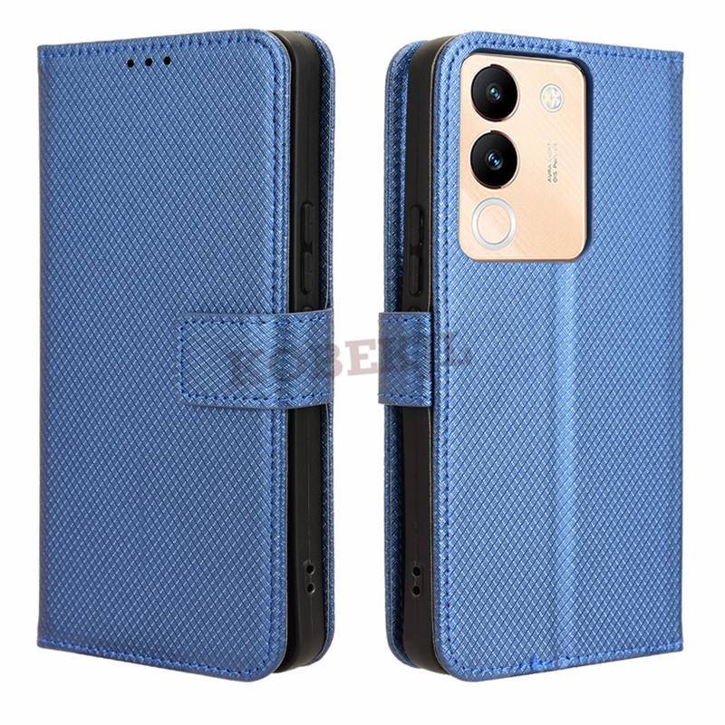 Vivo V29E V27E V25E V23E V21E V29 Pro Case Flip Diamond Magnetic Phone Card Slot Stand Case VivoV29E