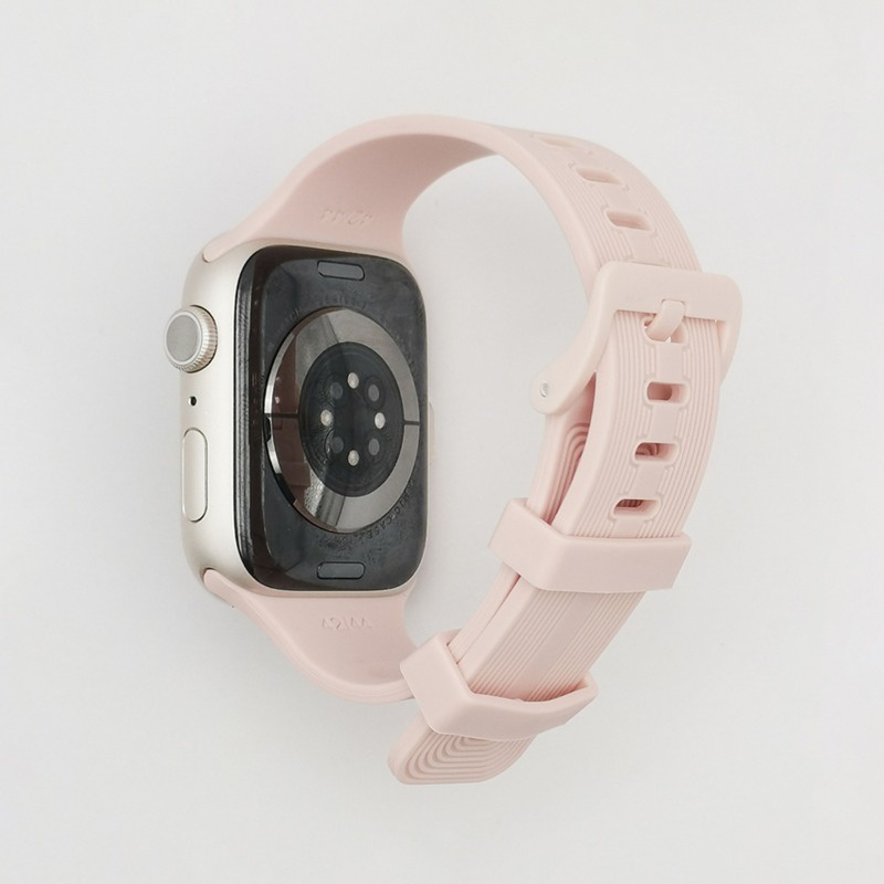 สายนาฬิกาข้อมือซิลิโคน กันน้ํา กันเหงื่อ สําหรับ Apple Watch series Ultra2 Ultra 9 8 7 6 5 4 3 2 1 i Watch 49 มม. 45 มม. 44 มม. 42 มม. 41 มม. 40 มม. 38 มม.