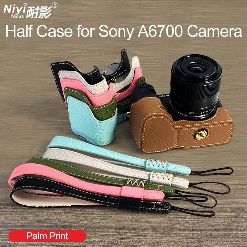 เคสกระเป๋าหนัง PU กันกระแทก สําหรับใส่กล้อง Sony A6700 ZVE10 A7CR A7CII A7C2 A7C II