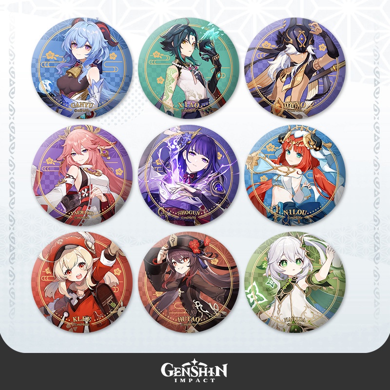 Genshin Impact Focalors Wriothesley Neuvillette Wanderer เข็มกลัดโลหะ รูปการ์ตูนอนิเมะเกม ของขวัญ สําหรับตกแต่ง
