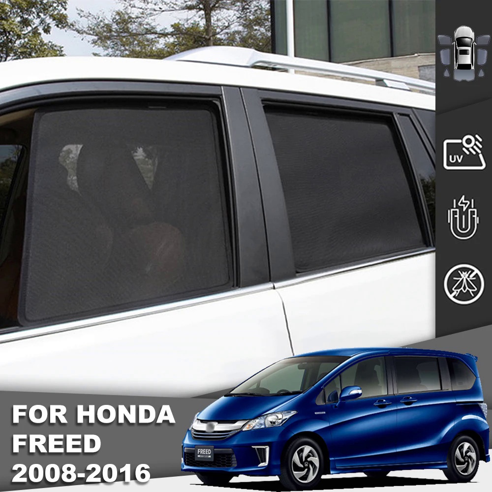 ม่านบังแดดแม่เหล็ก ด้านหน้า และด้านหลัง สําหรับ Honda Freed GB3 2009-2016