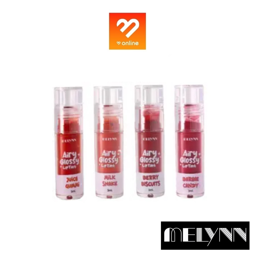 MELYNN Airy Glossy Lip Tint มีลีนณ์ แอร์รี่ กลอสซี่ ลิปทิ้นท์แอร์รี่ ลิปกลอสลูกกวาด