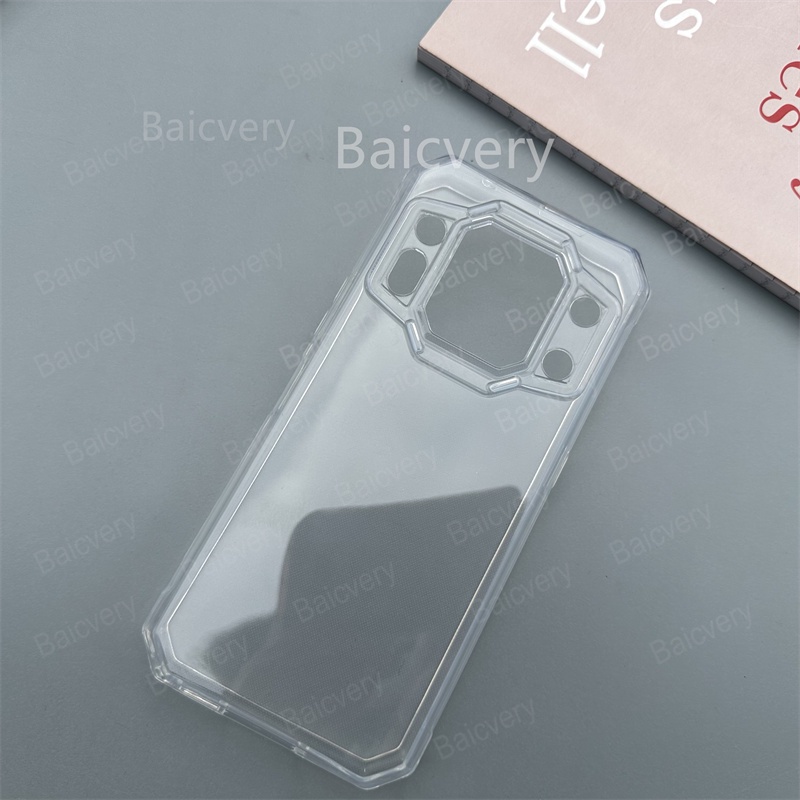 Oukitel WP30 Pro เคสแฟชั่น นิ่ม TPU เคสซิลิโคน กันกระแทก ป้องกัน ​ปลอกสวมนิ้วมือ แบบโลหะ