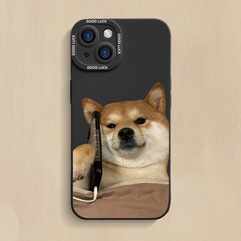 ใหม่ เคสโทรศัพท์มือถือนิ่ม กันตก ลายสุนัขน่ารัก สําหรับ IPhone 11 1213 Pro MAX X XR XS MAX SE Apple 7 Plus 8 Plus IPhone 14 15 Pro