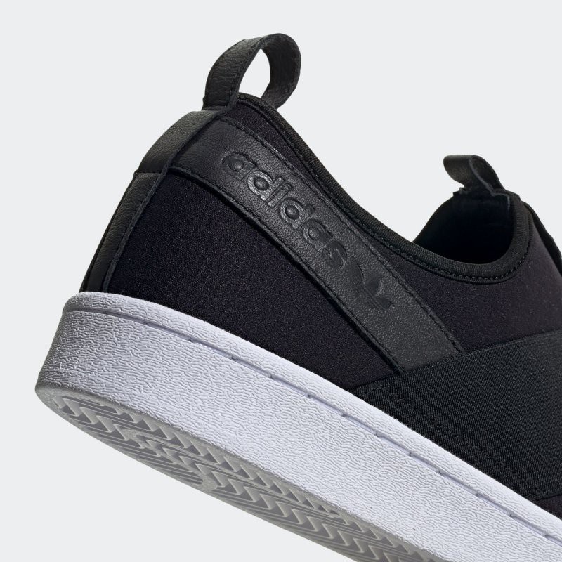 Adidas Originals Superstar Slip-on FW7051 สีดำ / ขาว รองเท้า sports