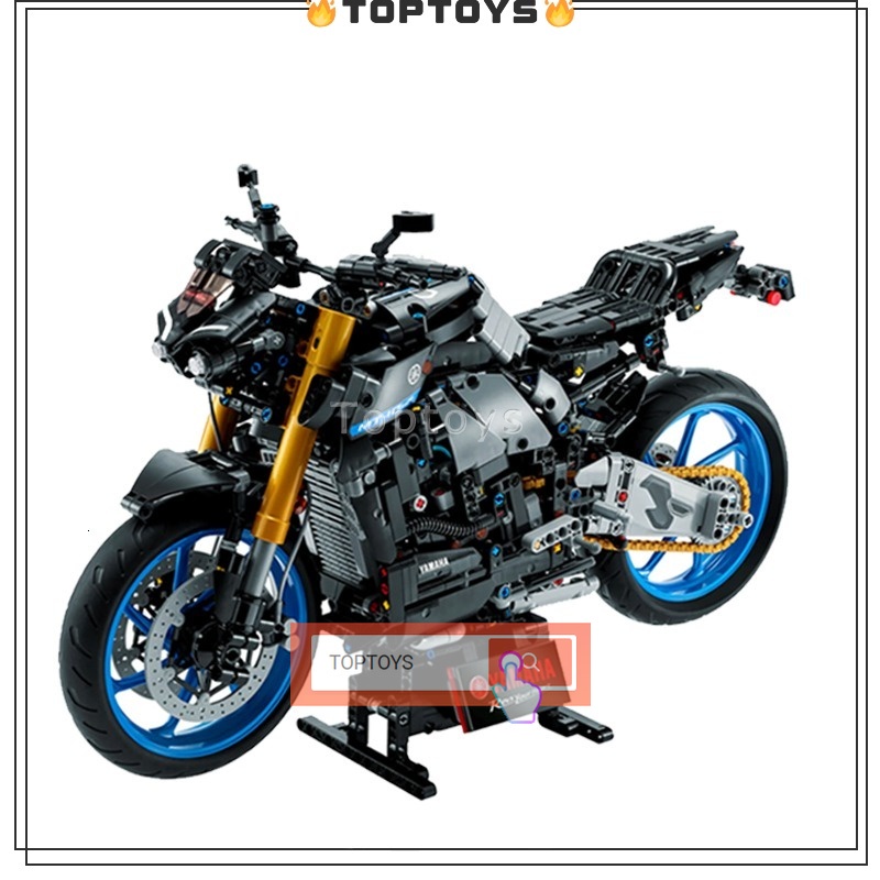 1:5 Yamaha MT-10 SP ไฮเทค รถจักรยานยนต์ บล็อก ประกอบ โมเดล เครื่องประดับ ผู้ใหญ่ เด็กผู้ชาย อาคาร ของเล่น ของขวัญ ของสะสม
