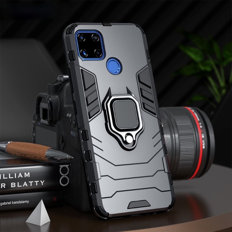 เคส OPPO A15 A15S A35 CPH2185 PEHM00 PEFM00 CPH2179 ตัวยึดวงแหวนโลหะสําหรับการดูดซับแรงกระแทก เคสแข็