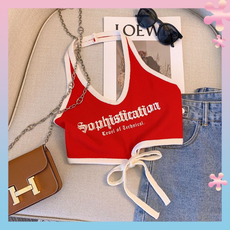 เสื้อสายเดี่ยว เข้ารูป แฟชั่นฤดูร้อน สไตล์เกาหลี สําหรับเด็กผู้หญิง 23