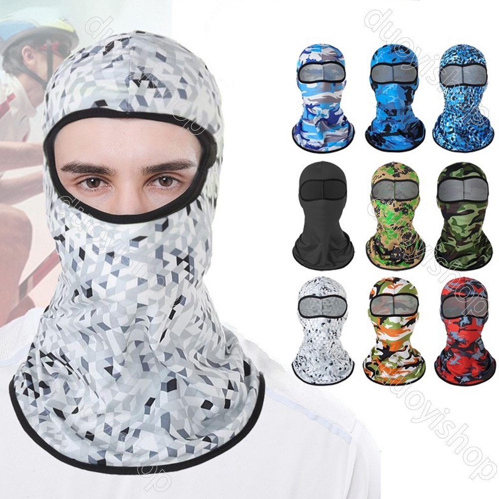 หน้ากากไหมพรม ลายพราง กันแดด กันลม สําหรับขี่จักรยาน ตกปลา กลางแจ้ง