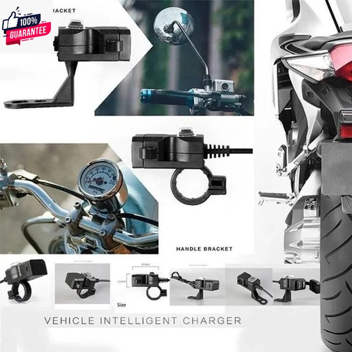 ที่ชาร์จ usb ติดมอเตอร์ไซค์ Motorcycle charger ติดมอเตอร์ไซค์ USB Charger 3.1A USB charger Voltmeter for motorcycle ที่ช