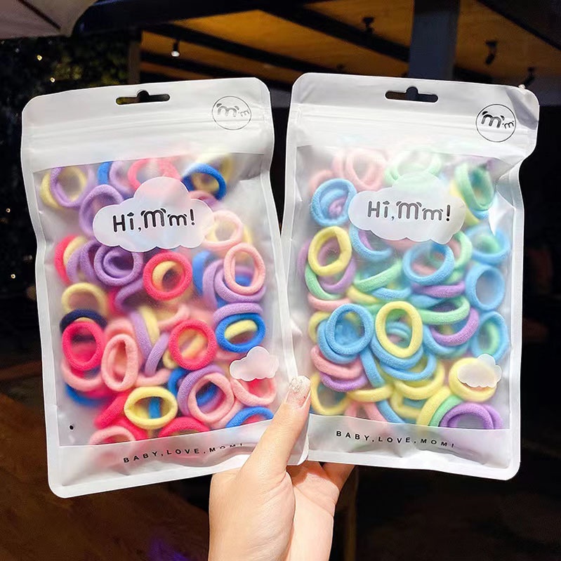 ยางรัดผม ขนาดเล็ก น่ารัก สีสันสดใส สไตล์เกาหลี สําหรับเด็ก