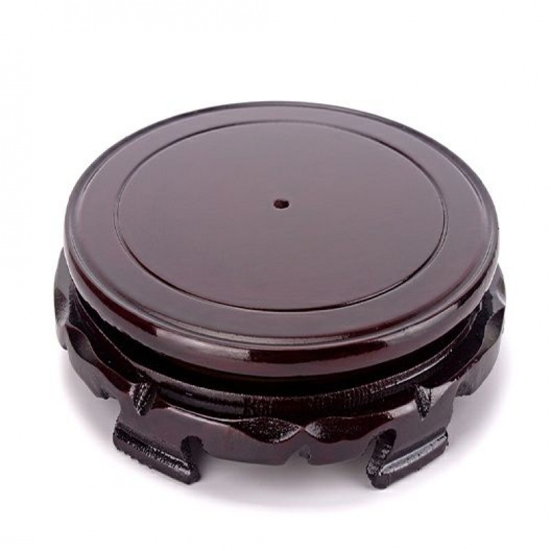 แจกันไม้บีบอัด ฐานกลม สําหรับวางขวดไวน์ ดอกไม้ ตู้ปลา