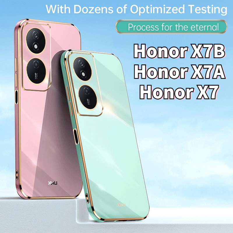 เคสโทรศัพท์มือถือแบบนิ่ม TPU กันกระแทก เคลือบเงา 6D สําหรับ Hauwei Honor X7B X7 B X7A HonorX7B HonorX7A 4G 5G 2023