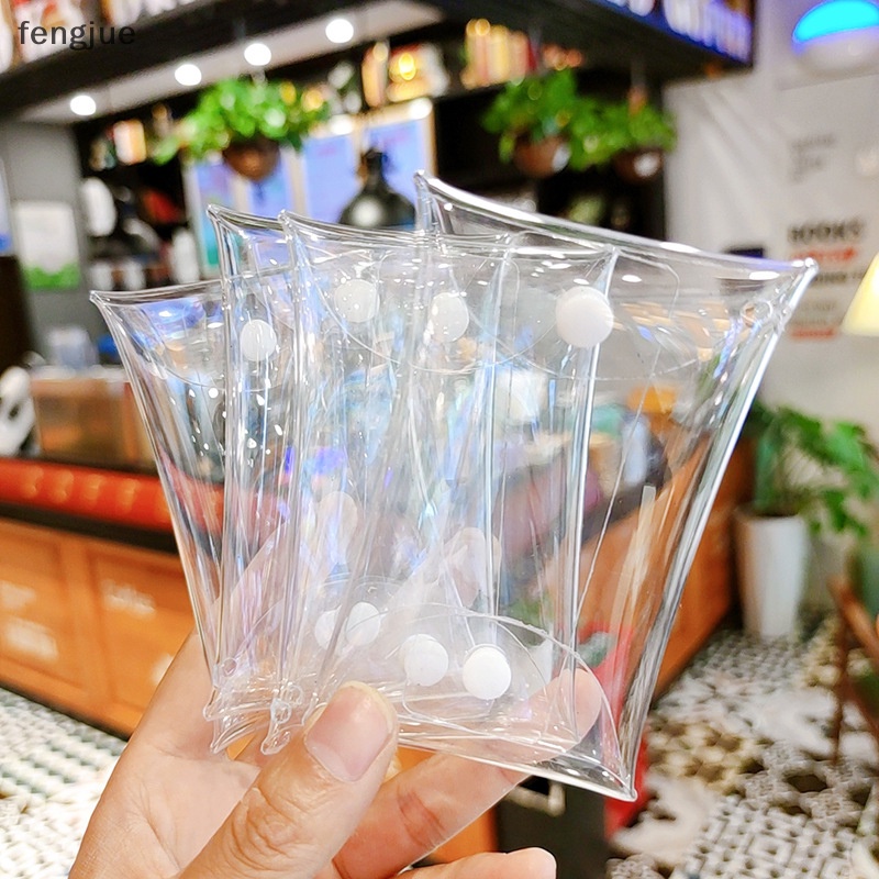 Fengjue กระเป๋าใส่เหรียญ พวงกุญแจ แบบใส ทรงสี่เหลี่ยม ลายตุ๊กตาอนิเมะ ขนาดเล็ก TH