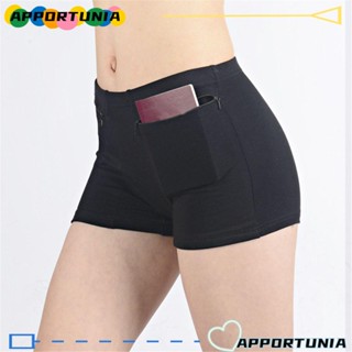 Apportunia กางเกงชั้นใน ขาสั้น มีซิป พลัสไซซ์ สําหรับสตรี
