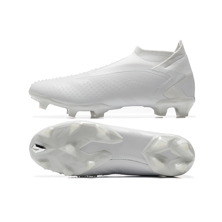 Adidas Adidas PREDATOR ACCURACY+ FG High BOOTS Full White kasut boots football shoes soccer shoes S