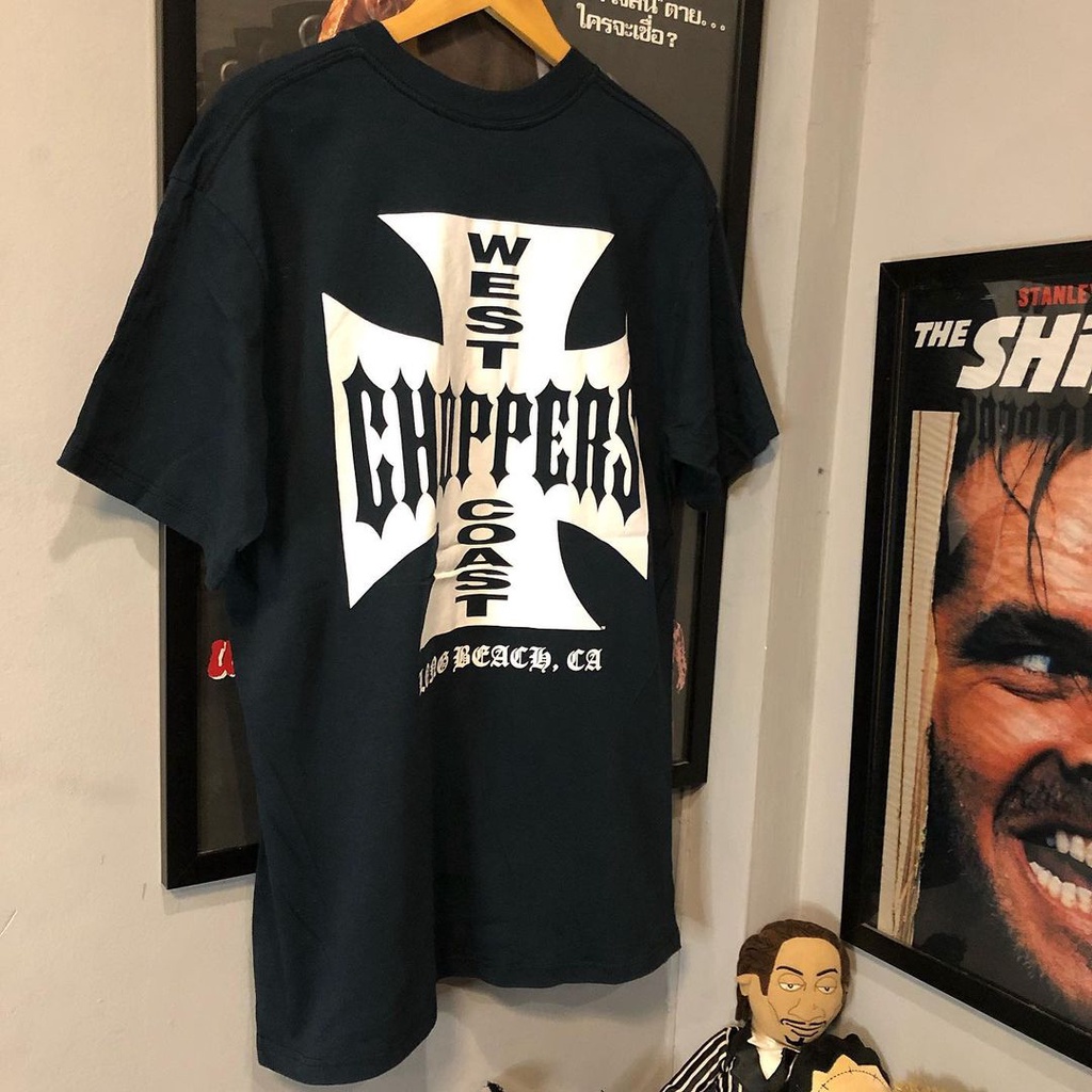 เสื้อยืดแขนสั้น พิมพ์ลาย Westcoastchoppers West Coast สไตล์สตรีท อเมริกัน สําหรับผู้หญิง และผู้ชาย