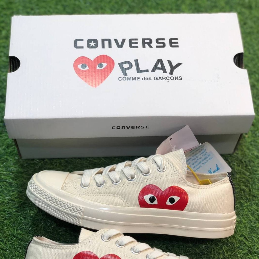 Converse Chuck 70 x CDG PLAY มีเก็บเงินปลายทาง รองเท้า Hot sales