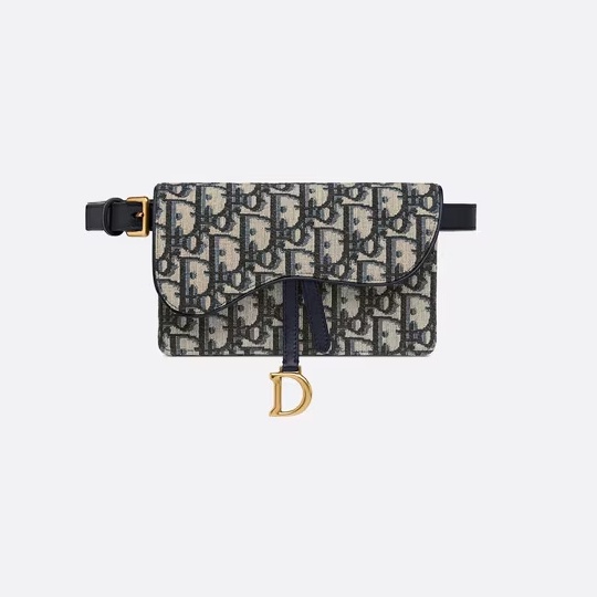 ดิออร์ Dior SADDLE BELT POUCH กระเป๋าคาดเอวผู้หญิง กระเป๋าแมสเซนเจอร์