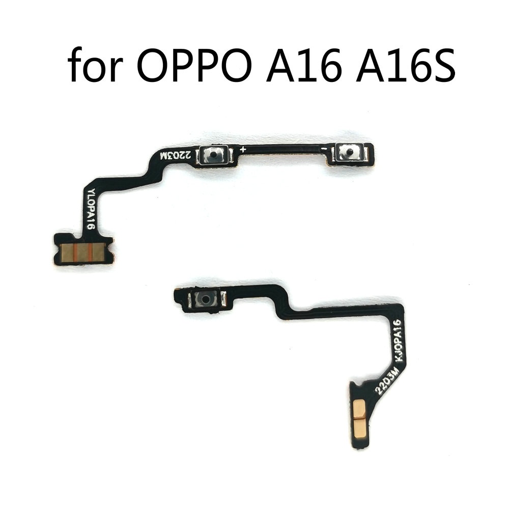 & สําหรับ Oppo A16 A16s เปิดไฟปุ่มปรับระดับเสียงสวิตช์ Flex Cable อะไหล่และ TS75