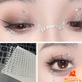 B.F แต่งหน้า สติ๊กเกอร์ สติ๊กเกอร์แต่งหน้า ประดับเพชร DIY Butterfly Sticker