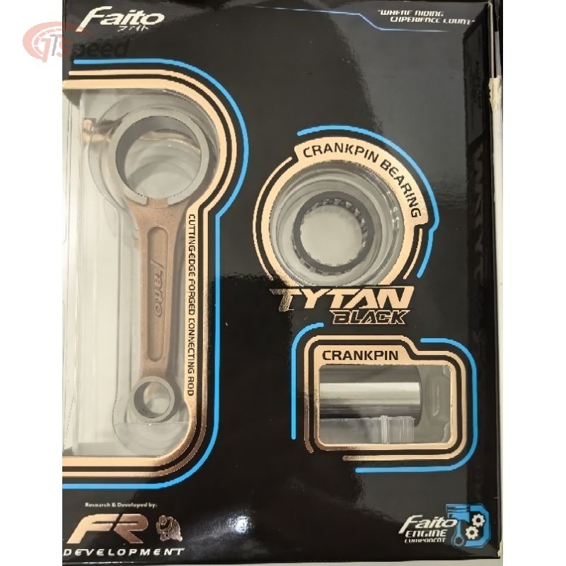 FAITO YAMAHA Y15 LC5S CON ROD STANDARD SPEC FORGEN METEOR RACING CONECTING ROD ASSY (X-TYTAN BLACK) 