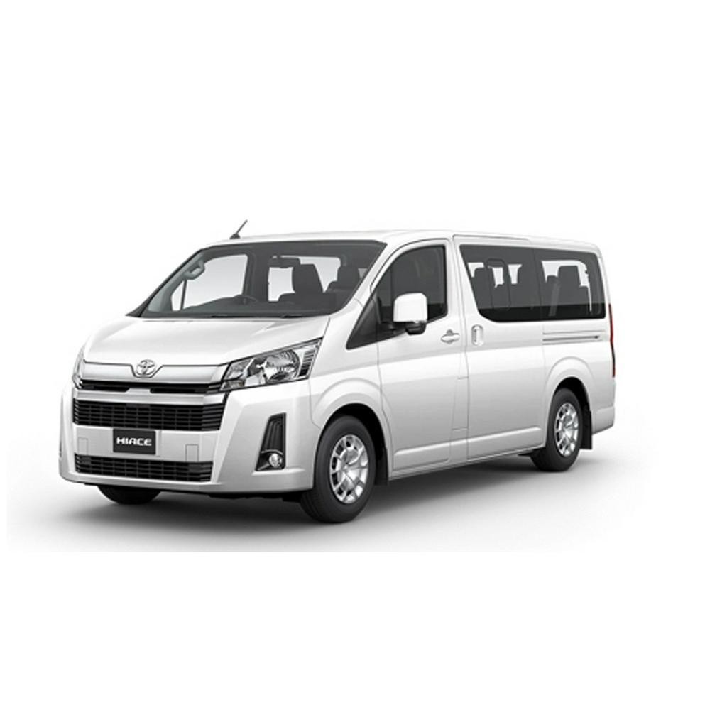 กันสาดรถตู้  สีดำเข้ม ทรงใหญ่ โตโยต้า คอมมูเตอ รถตู้ TOYOTA COMMUTER 2019 - 2023 ใส่ร่วมกันได้ - รูปที่ 7