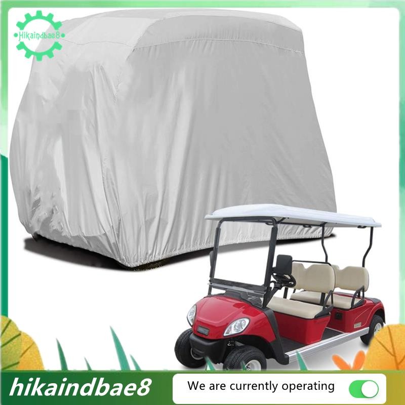 [hIkAi] 4 ฝาครอบรถกอล์ฟโดยสาร 210D Oxford กันน้ํากันฝุ่นหลังคา Rain Cover สําหรับ EZ GO, Club Car, Y