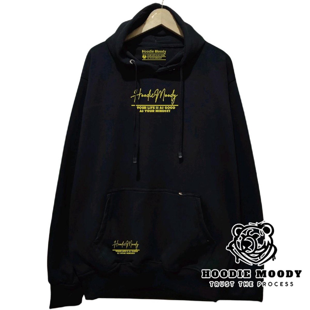 สีดํา distro ผู้ชาย hoodie เสื้อกันหนาวขนาด ml xl xxl หนานุ่มผู้ชาย hoodie เสื้อกันหนาวความงามผู้ชาย