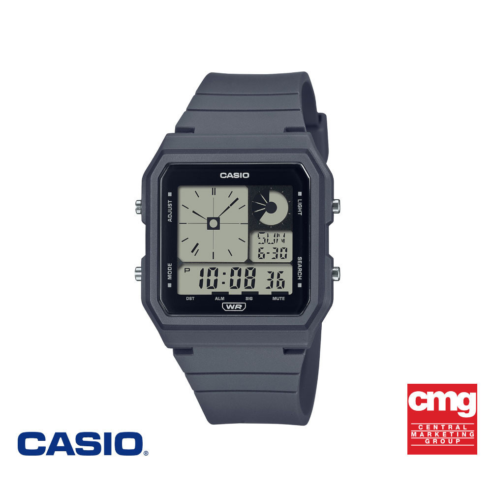 CASIO นาฬิกาข้อมือ CASIO รุ่น LF-20W-8A2DF วัสดุเรซิ่น สีเทา