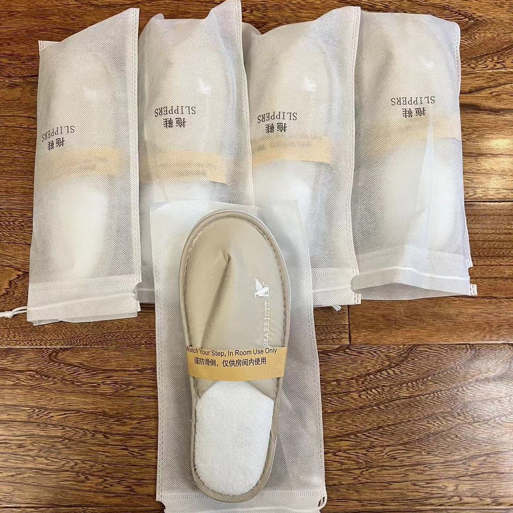 รองเท้าแตะโรงแรม JW Marriott Super Five-Star/รองเท้าใช้แล้วทิ้งพื้นหนาไม่ลื่น