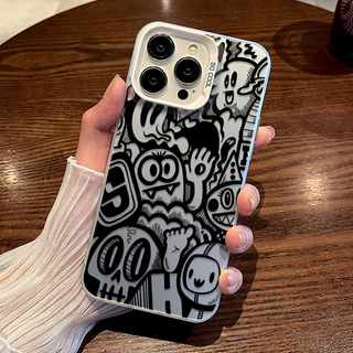 🔥GOOD🔥เคส IPhone 11 12 13 14 15 16 Pro MAX 14 15 Plus XR XSmax 7PLUS เปลือกป้องกันการตกของมอนสเตอร์กราฟฟิตี้สร้างสรรค์