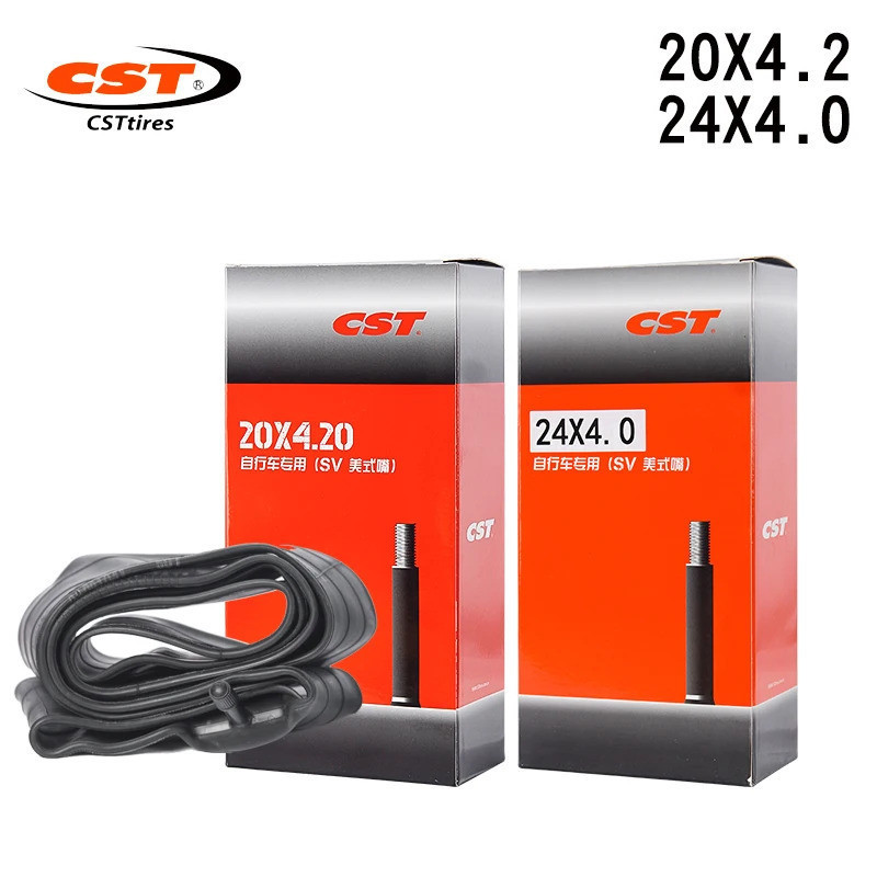 CST จักรยานยางใน 20x4.2 24X4.0 26X4.0 America วาล์วกล้องสําหรับ 20 24 26 นิ้ว 4.0 4.2 ยางไขมัน BMX M