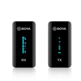 ไมค์ไร้สาย BOYA BY-XM6 S1 Microphone Wireless Lavalier System แบบ 1 ตัวรับ 1 ตัวส่ง ใช้งานได้นาน 7 ชั่วโมง