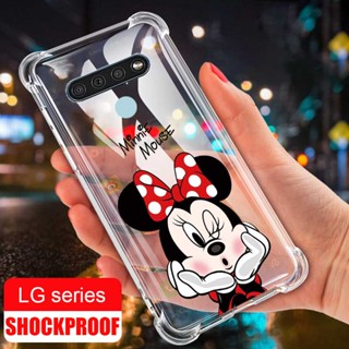 เคสโทรศัพท์ซิลิโคน TPU ใส กันหล่น ลายการ์ตูนมินนี่ สําหรับ LG K51 K51s K41s K61 Q51 K50 K50s K40s K42 K52 K62 K92 5G K22