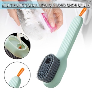 Liquid Shoe Cleaning Brush with Soap Dispenser Shoe Laundry Brush Scrub Brushes