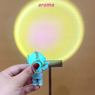 Aroma พวงกุญแจ จี้ตุ๊กตานักบินอวกาศ อวกาศ สไตล์เกาหลี ของขวัญสําหรับเด็ก