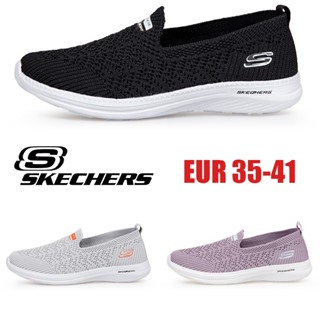 ใหม่ Skechers_ แผ่นพื้นรองเท้าลําลอง น้ําหนักเบา แฟชั่นสําหรับผู้หญิง 2023