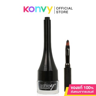 Ashley Black Eyeliner Gel 3g เจลอายไลเนอร์ สีดำเข้มสนิท.