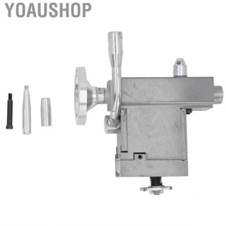 Yoaushop Lathe Tailstock Machine Tail Stock Aluminum Die Casting with Handle Screw for Install Drills Reamers