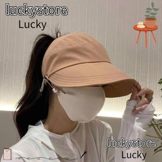 Lucky หมวกปีกกว้าง ป้องกันแดด เหมาะกับฤดูร้อน สําหรับกลางแจ้ง